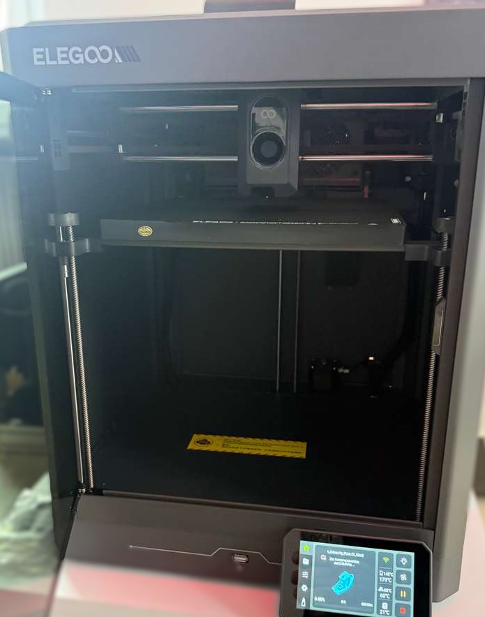 Innenraum des Druckers