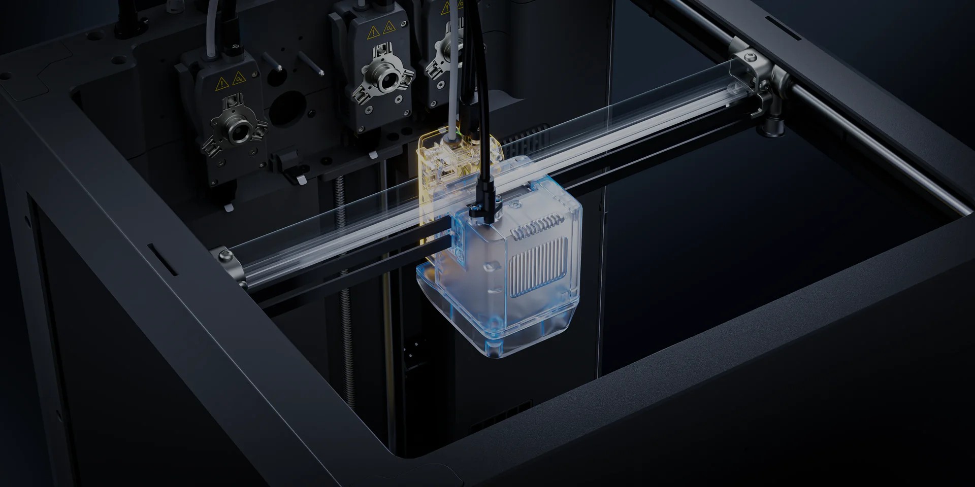 Die vier FlashSwap Druckköpfe des Creator 5