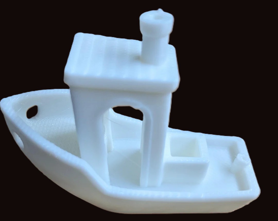 Erster Benchy Testdruck nach dem Aufbau